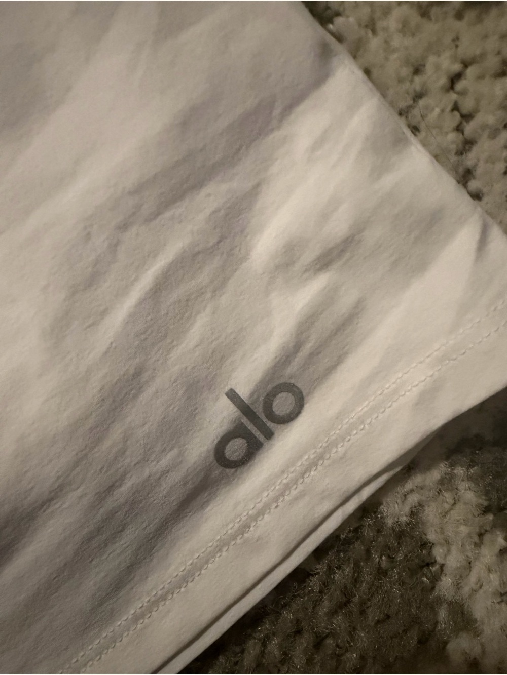 ALO Yoga White High-Rise Athletic Shorts - Picture 6 of 12
